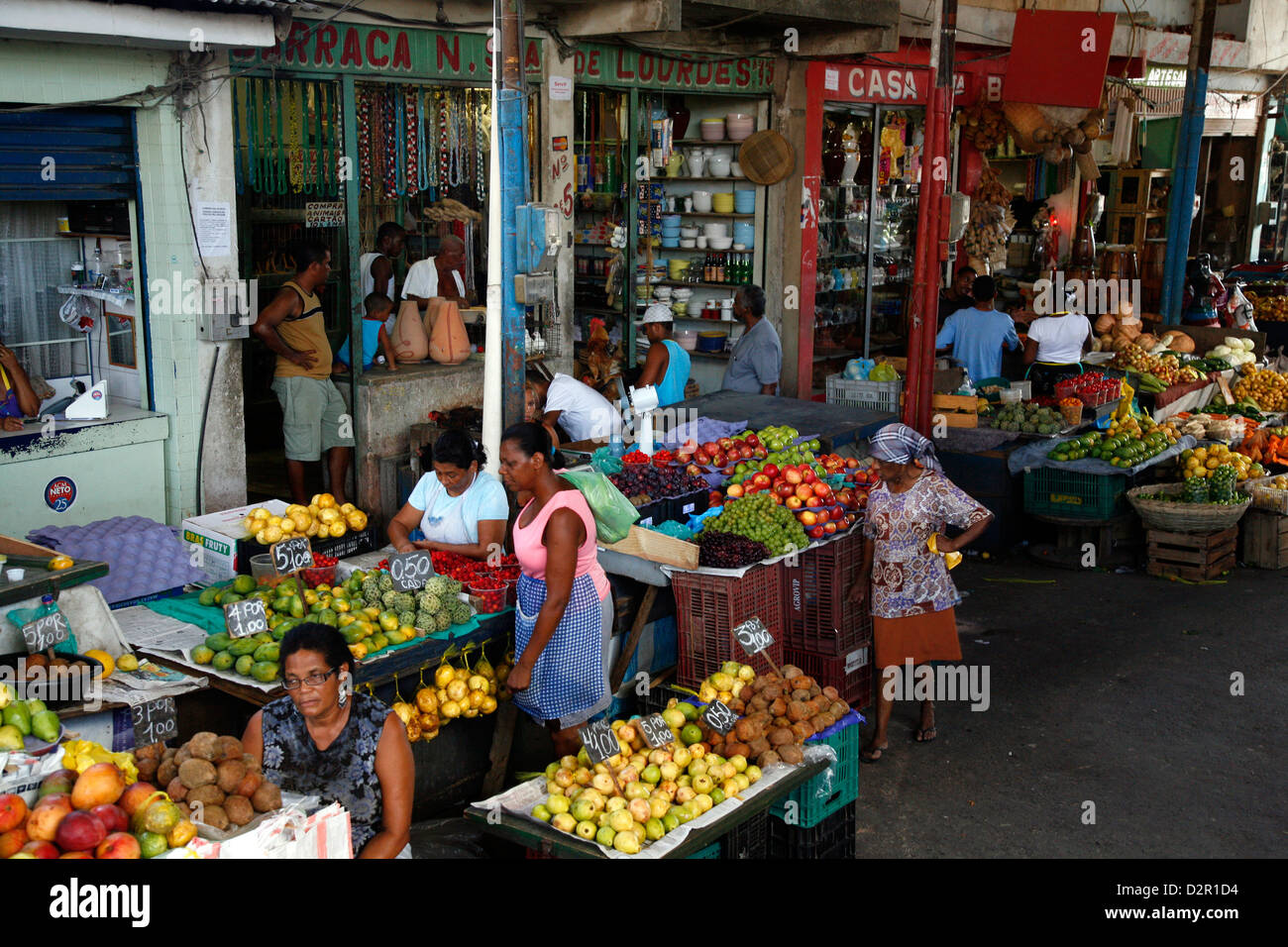 Sao Joaquim mercato, Salvador (Salvador de Bahia), Bahia, Brasile, Sud America Foto Stock