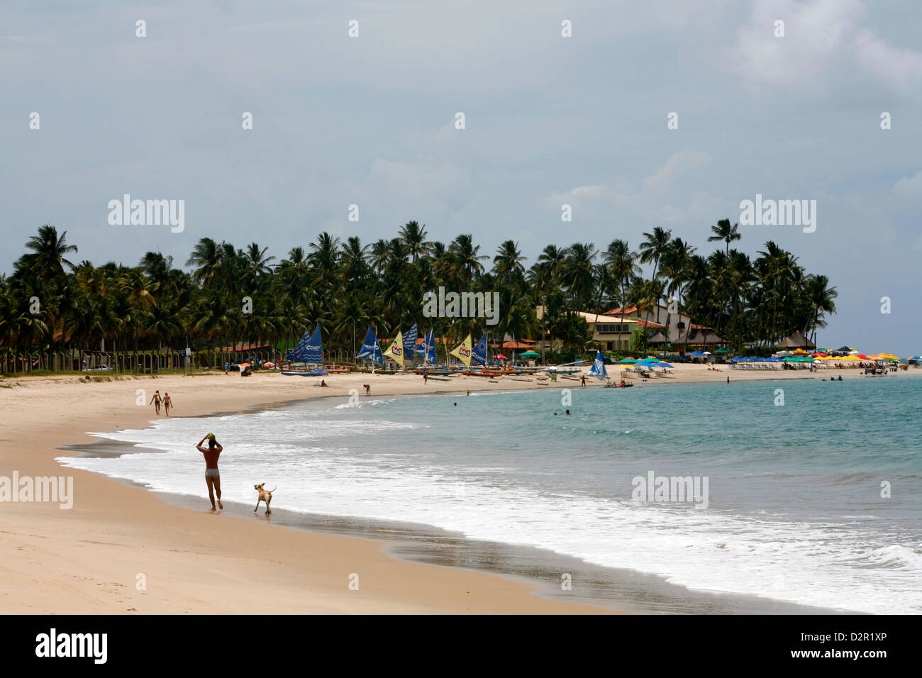 Porto de Galinhas beach, Pernambuco, Brasile, Sud America Foto Stock