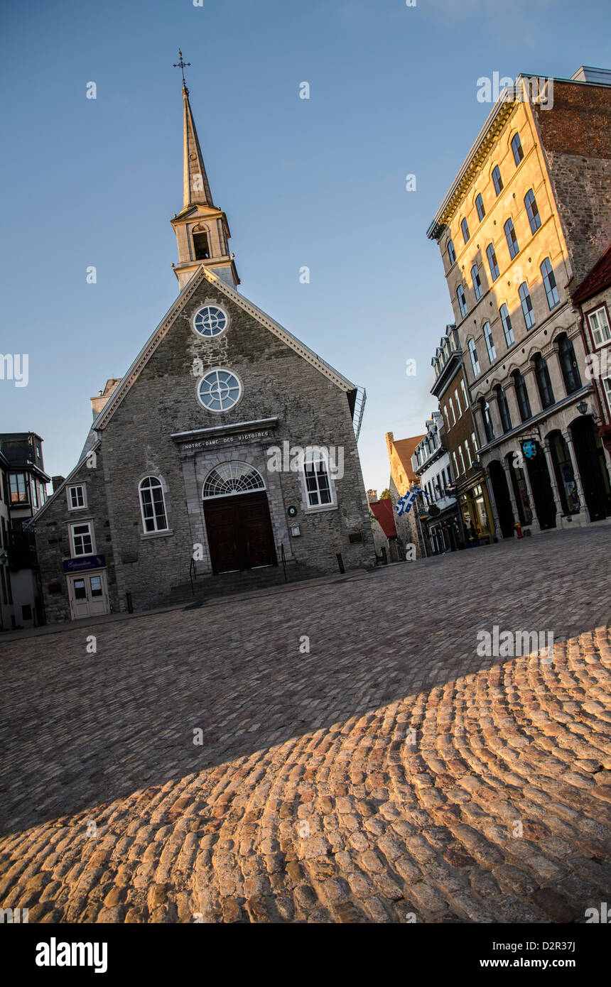 Place Royale, Quebec City, nella provincia del Québec, Canada, America del Nord Foto Stock