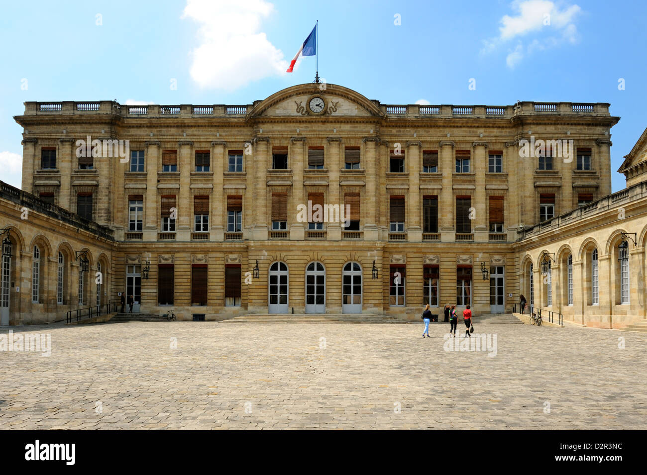 Hotel de Ville (municipio), Bordeaux, Sito Patrimonio Mondiale dell'UNESCO, Gironde, Aquitania, in Francia, in Europa Foto Stock