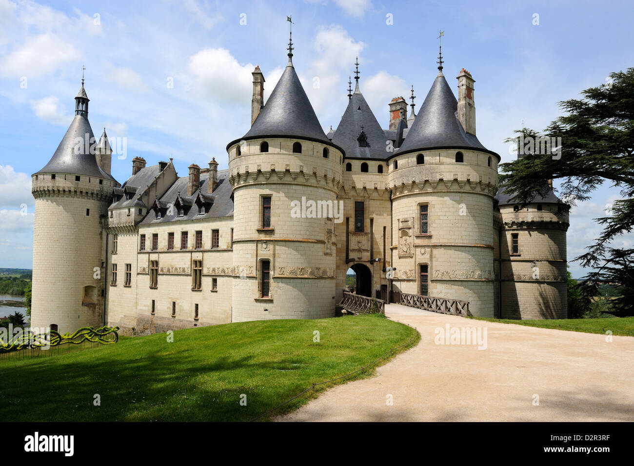 Chateau de Chaumont, Chaumont sur Loire, Loir-et-Cher, Valle della Loira, Centro, Francia, Europa Foto Stock