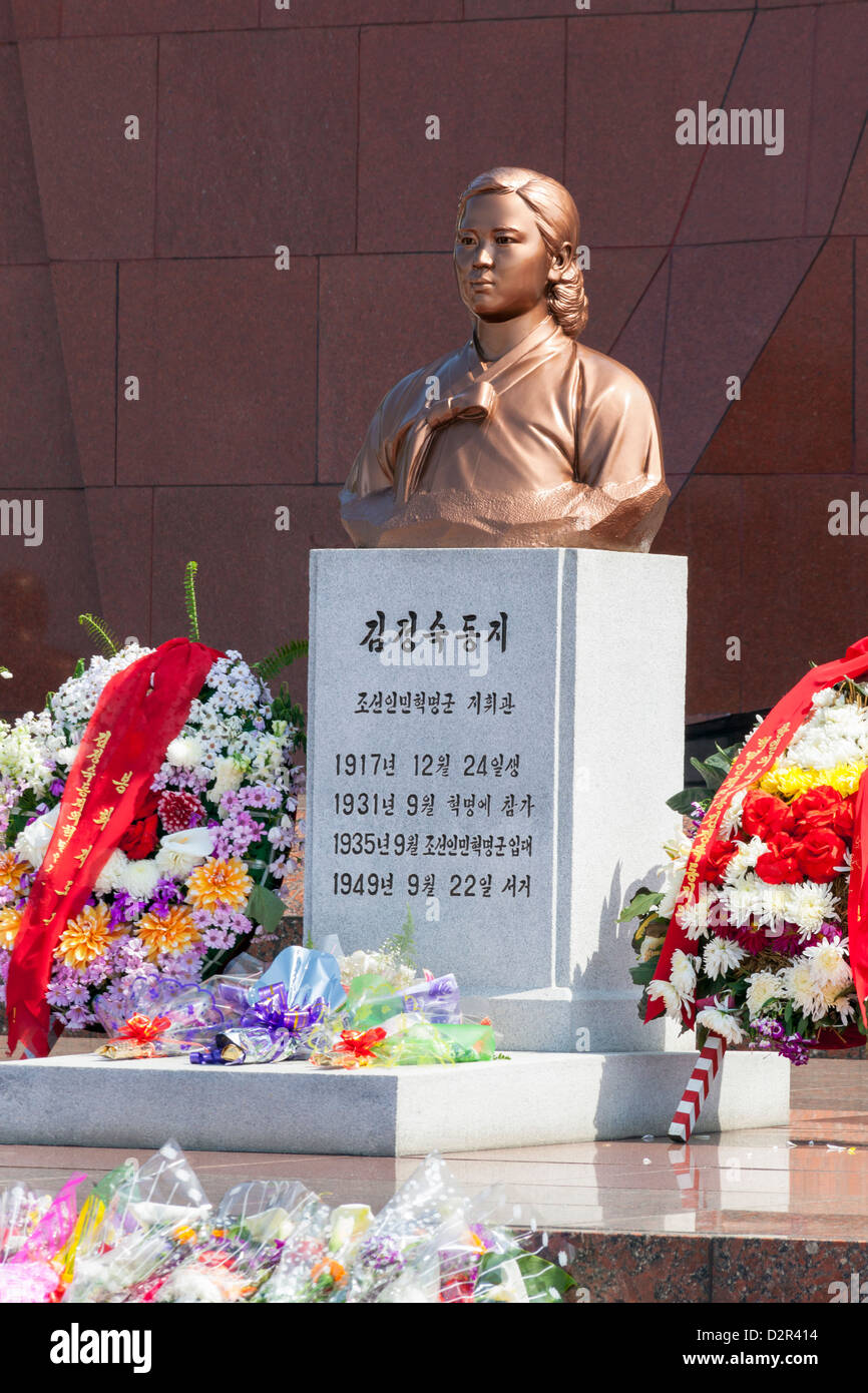Martiri rivoluzionari' cimitero, Pyongyang, Repubblica Popolare Democratica di Corea (DPRK), la Corea del Nord, Asia Foto Stock
