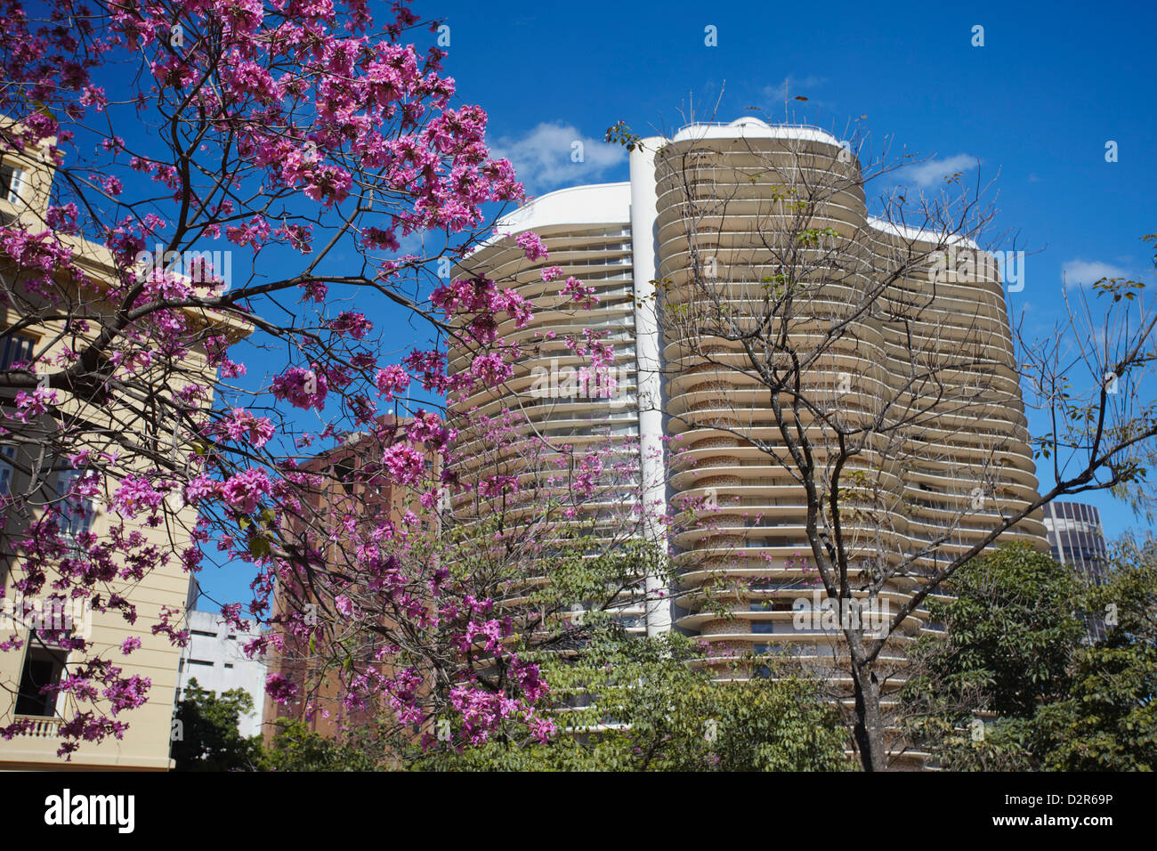 Niemeyer Edificio, Belo Horizonte, Minas Gerais, Brasile, Sud America Foto Stock