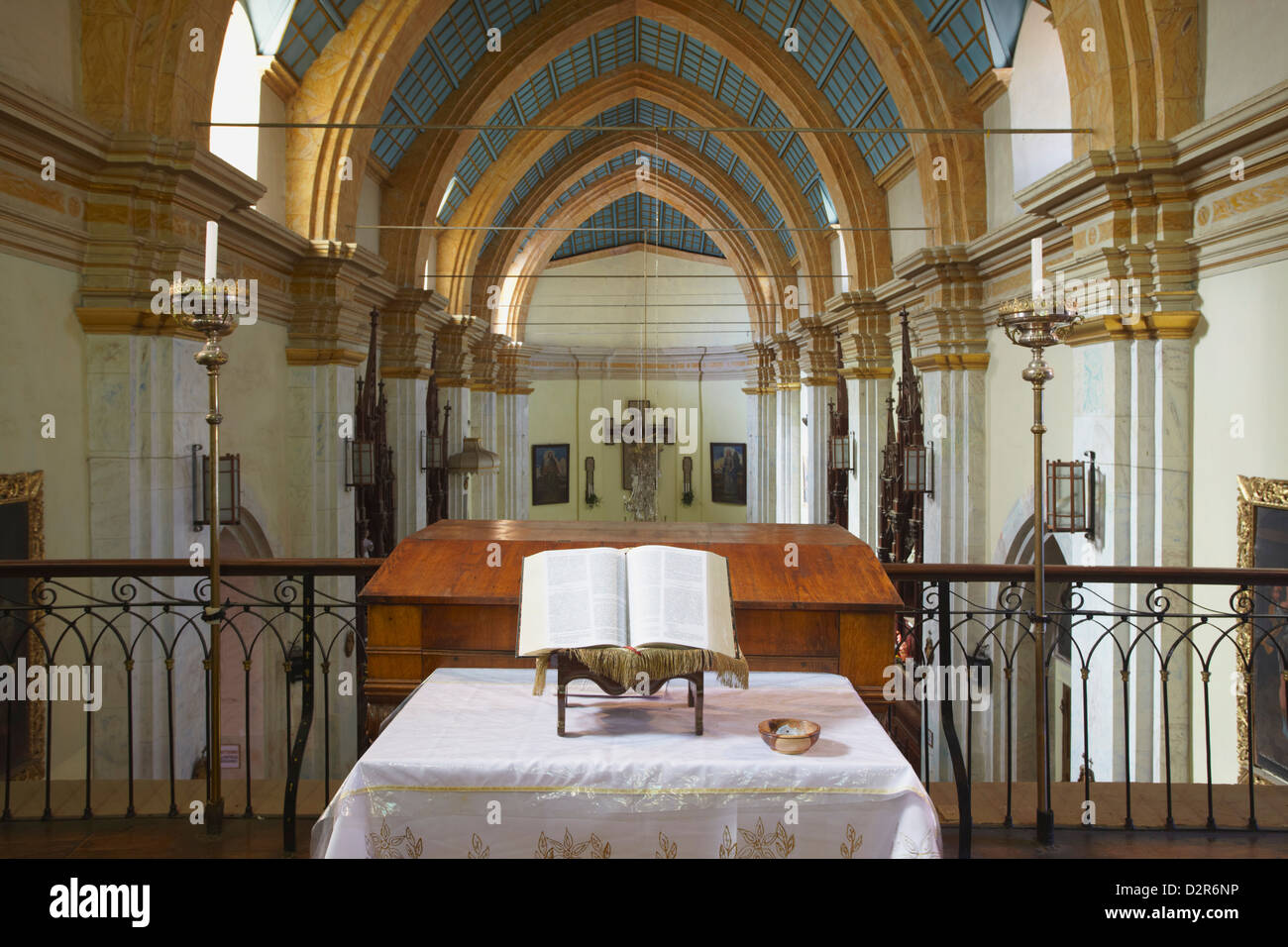 Interno della Iglesia de la Recoleta (Recoleta chiesa), Sucre, Sito Patrimonio Mondiale dell'UNESCO, Bolivia, Sud America Foto Stock