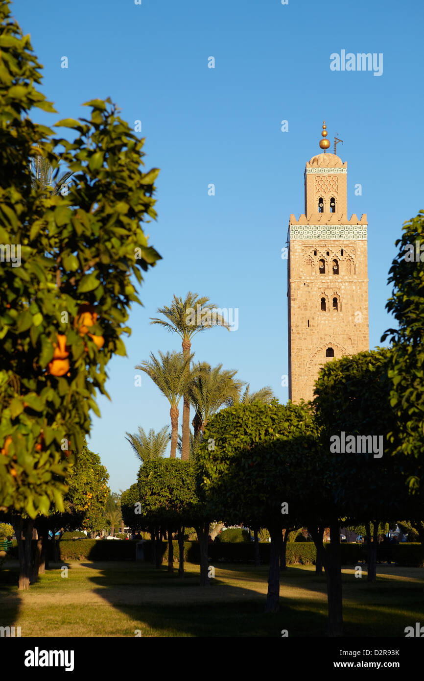 La Moschea di Koutoubia, Marrakech Foto Stock