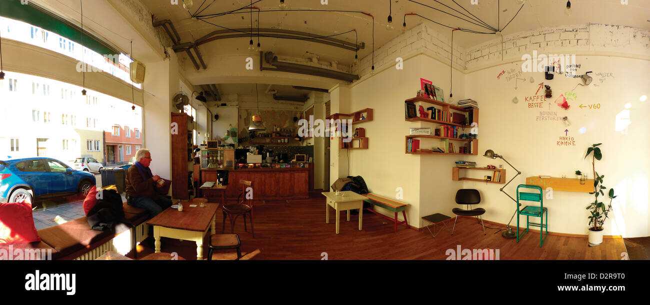 Germania Monaco di Baviera Bald Neu coffee shop interior design Foto Stock