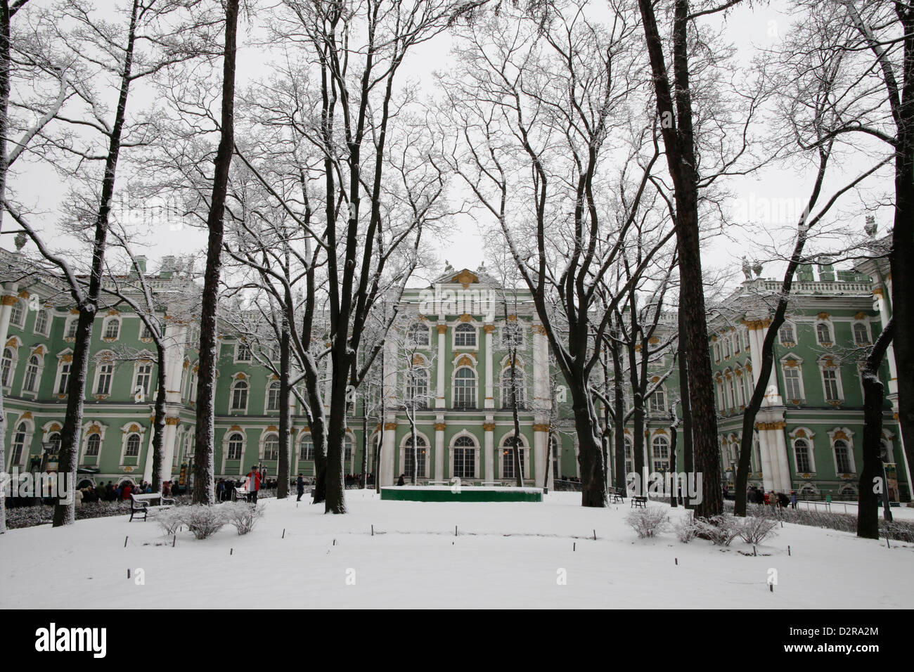 Hermitage Museum, Sito Patrimonio Mondiale dell'UNESCO, San Pietroburgo, Russia, Europa Foto Stock