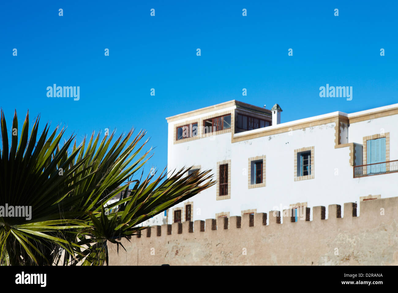 Tipica casa marocchina, in Essaouira Foto Stock