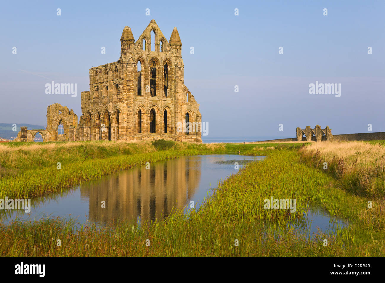 Whitby Abbey North Yorkshire, Inghilterra Foto Stock