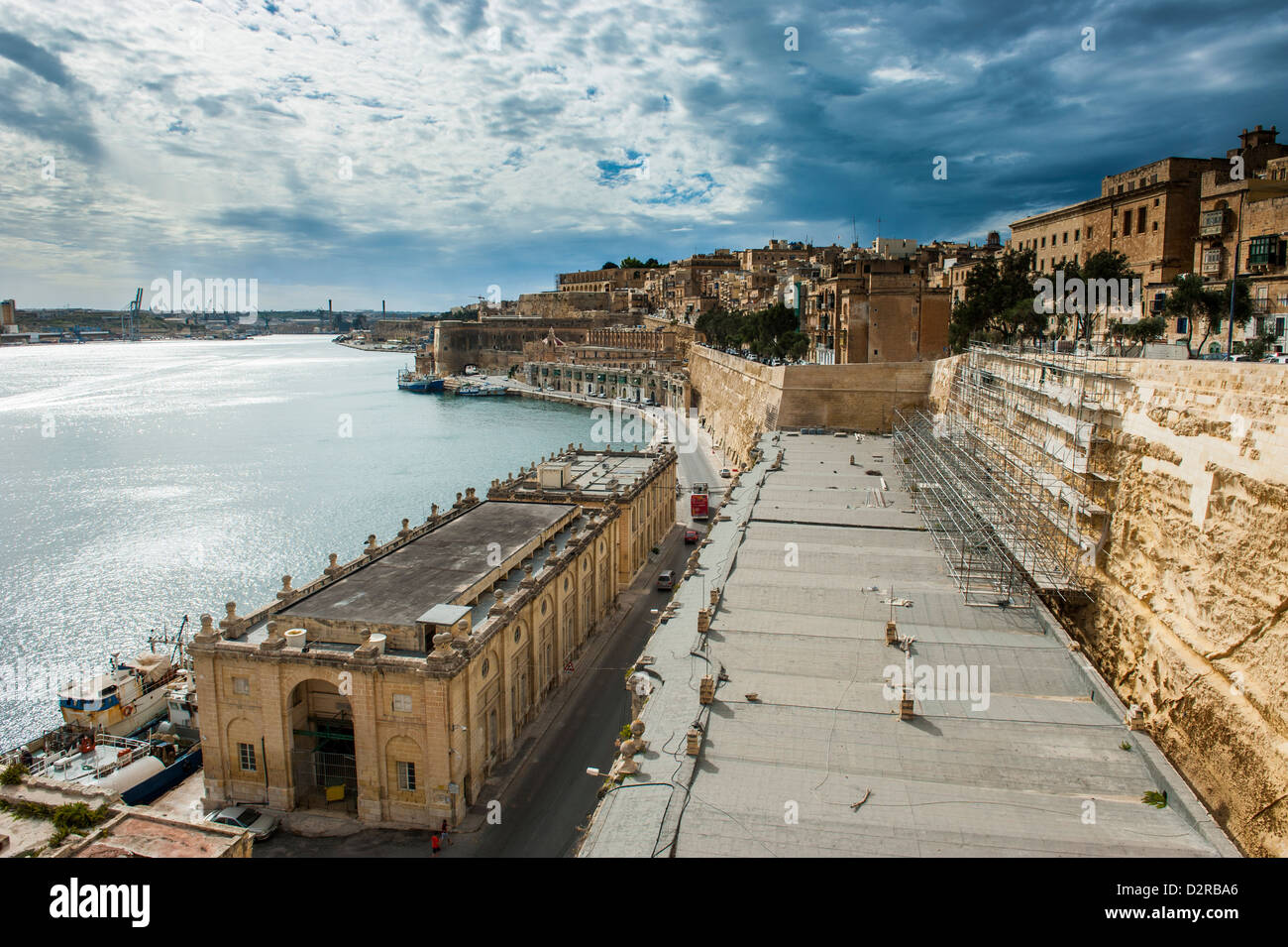 Valletta, Sito Patrimonio Mondiale dell'UNESCO, Malta, Mediterraneo, Europa Foto Stock