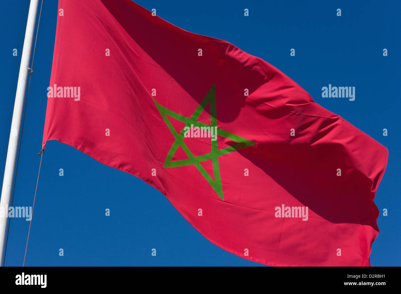 Bandierina marocchina Foto Stock