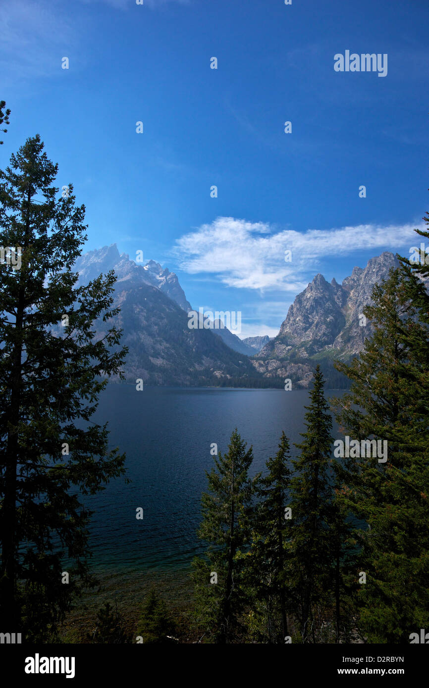 Jenny Lake, il Parco Nazionale del Grand Teton, Wyoming negli Stati Uniti d'America, America del Nord Foto Stock