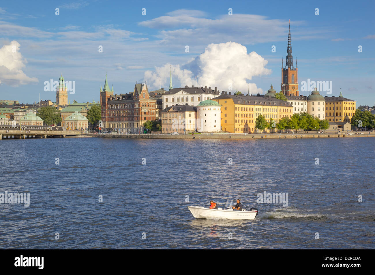 Skyline della città dal Municipio di Stoccolma, Svezia, Europa Foto Stock