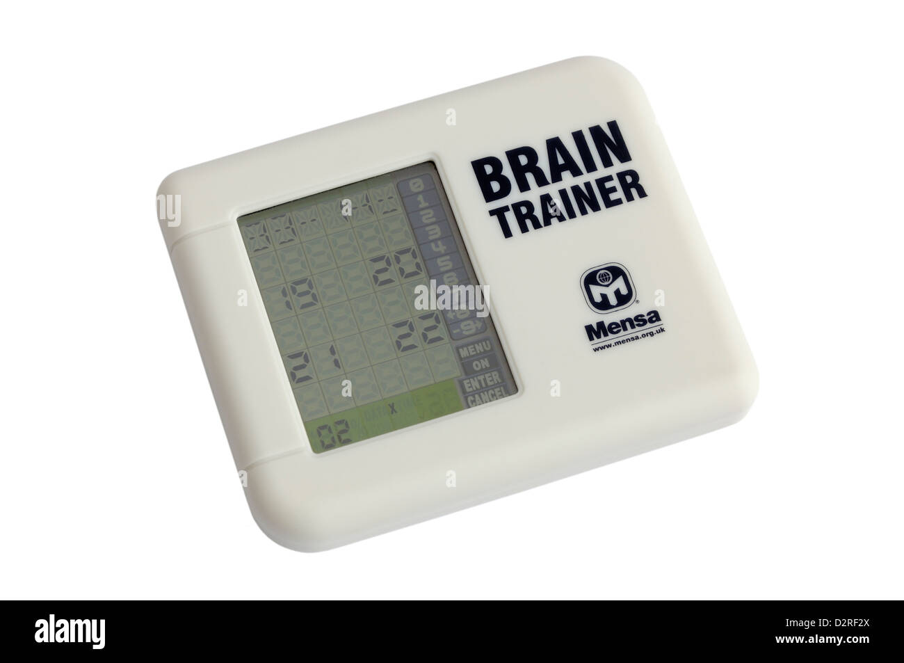 Una mensa electronic brain trainer Foto Stock