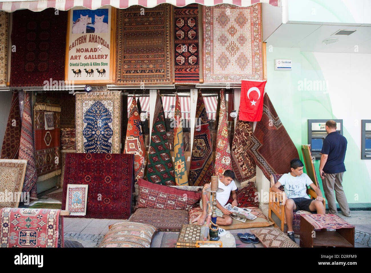 Asia, la Turchia, Anatolia, Selcuk, tappeti shop Foto Stock
