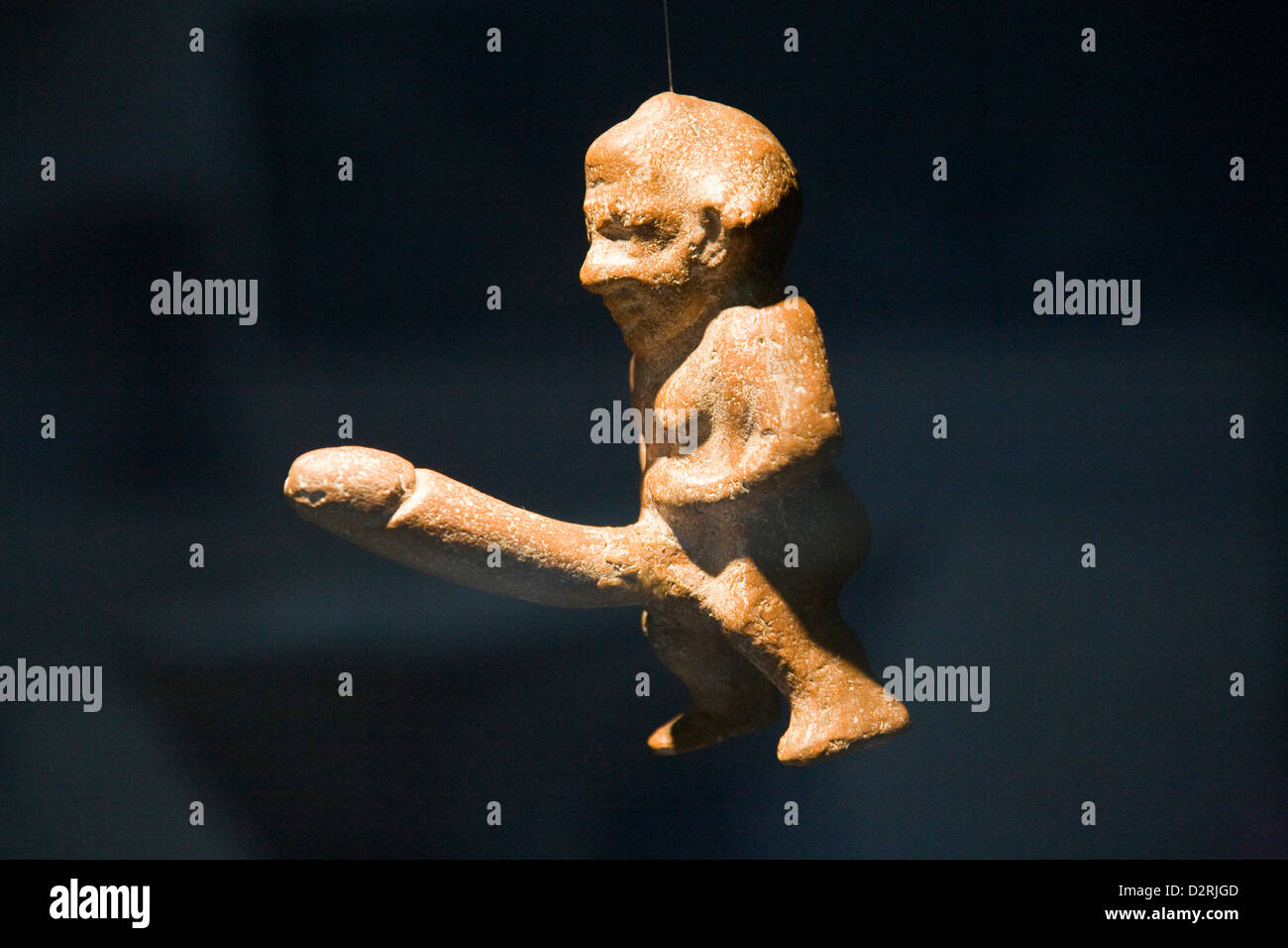 Asia, Turchia, Anatolia, Selcuk, museo di Efeso, rappresentazione del dio fallico priapo Foto Stock
