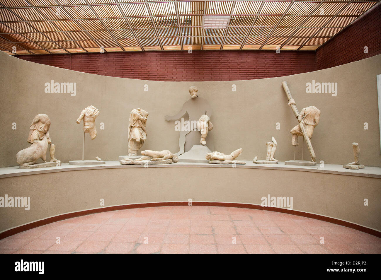 Asia, Turchia, Anatolia, Selcuk, museo di Efeso, statue della fontana di pollio Foto Stock
