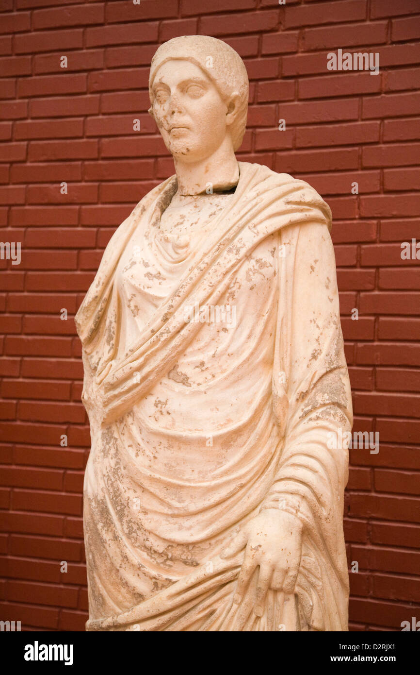 Asia, Turchia, Anatolia, Selcuk, museo di Efeso, statue della fontana di Traiano Foto Stock