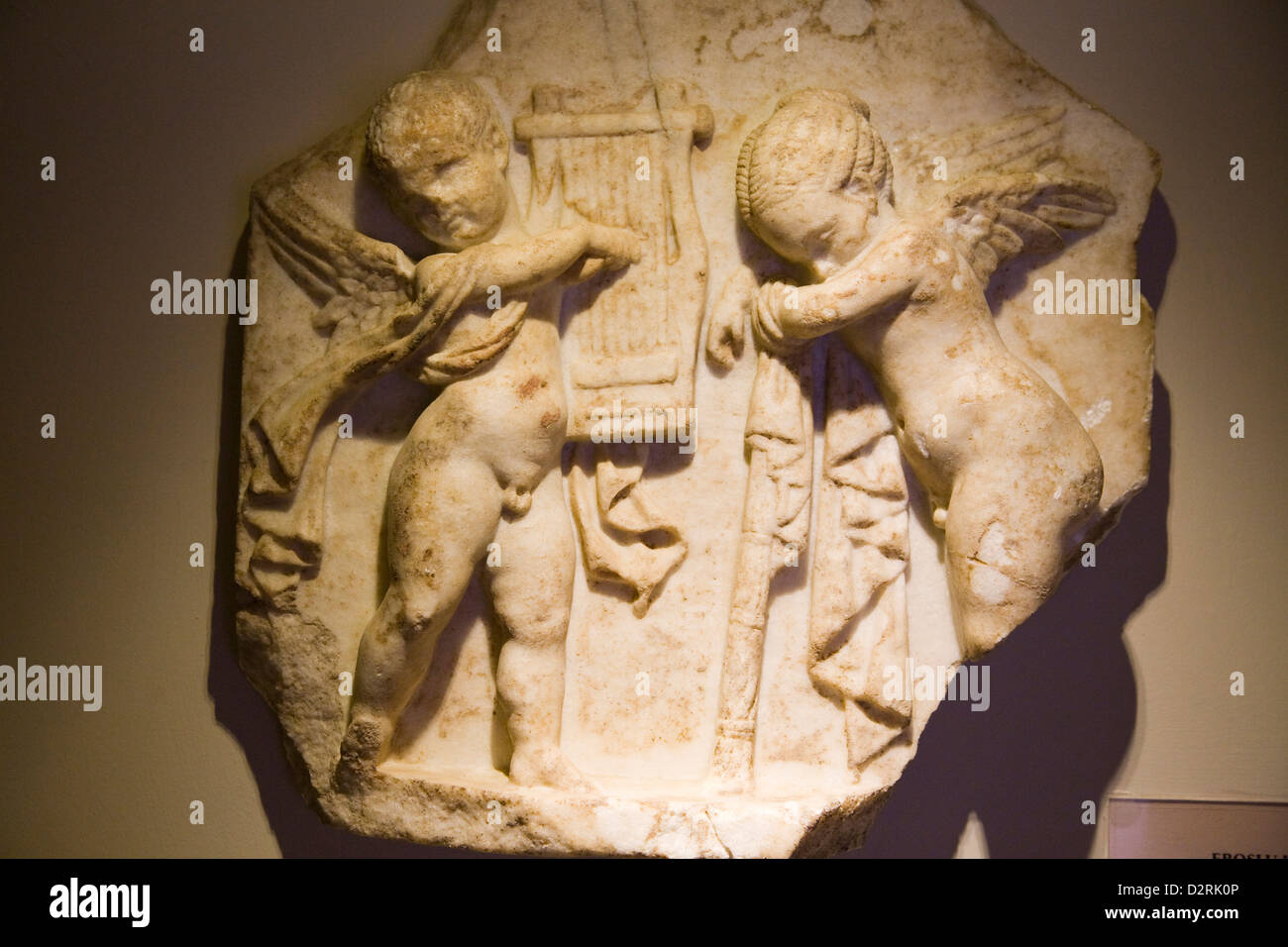 Asia, Turchia, Anatolia, Selcuk, museo di Efeso, scultura con eros Foto Stock