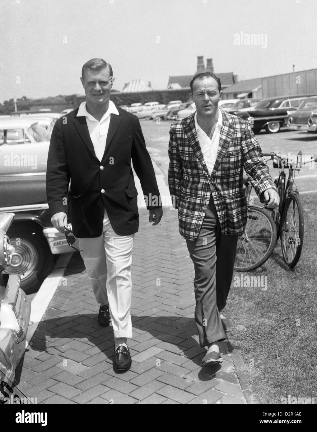 Vincent C banchiere e C. Henry Buhl in Southampton, 1959 Foto Stock