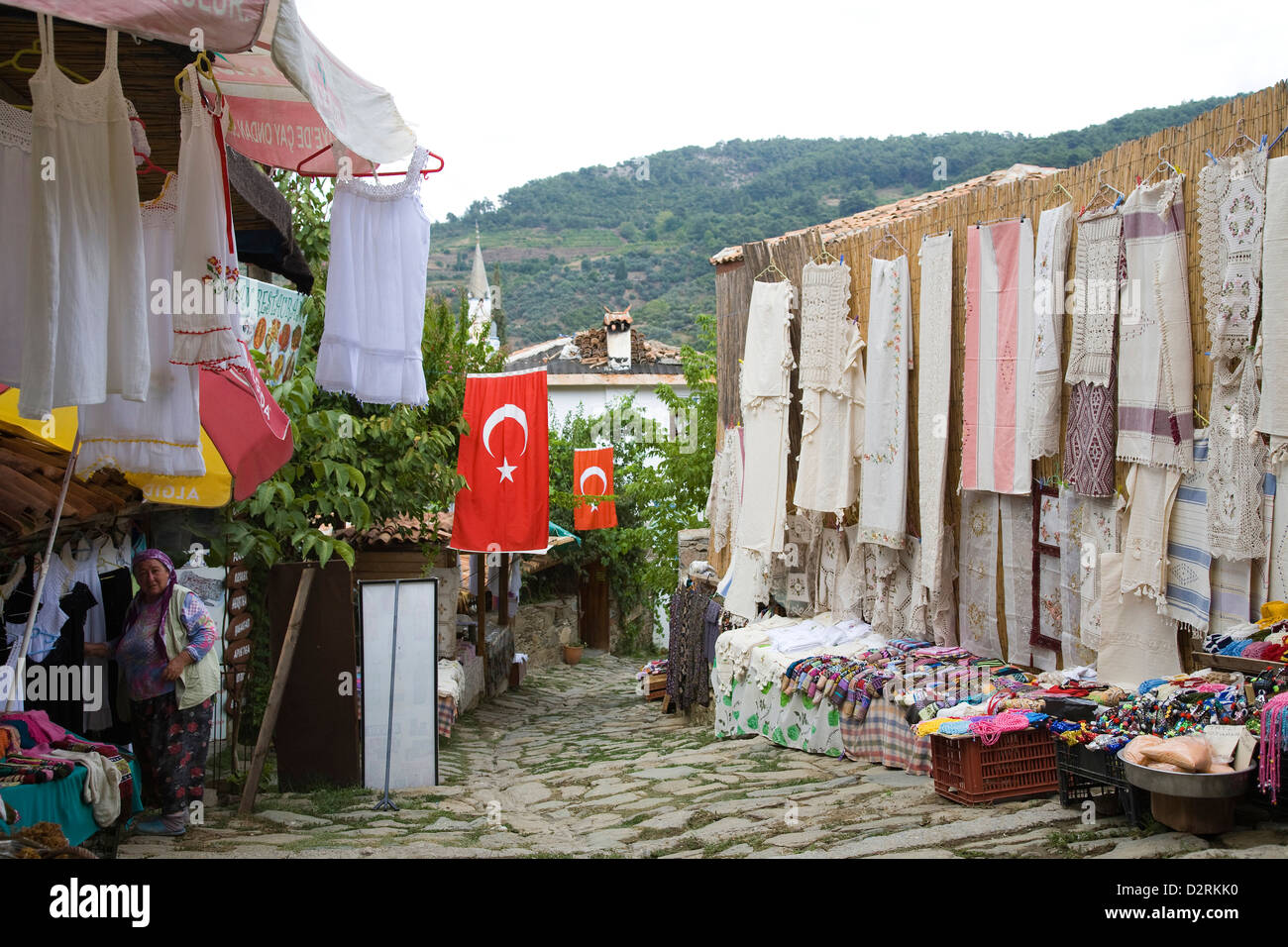 Asia, Turchia, Anatolia, selcuk area, villaggio di sirince, mercato Foto Stock