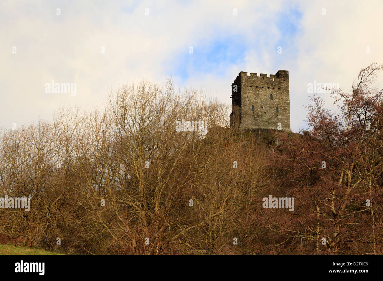 Il castello di Dolwyddelan vicino Moel Siabod, Snowdonia Foto Stock