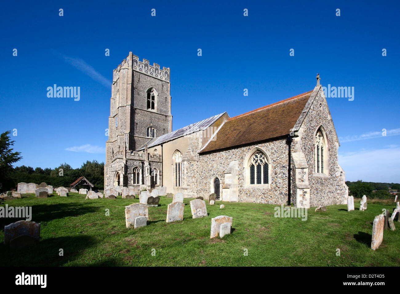 La Pieve di Santa Maria, Kersey, Suffolk, Inghilterra, Regno Unito, Europa Foto Stock
