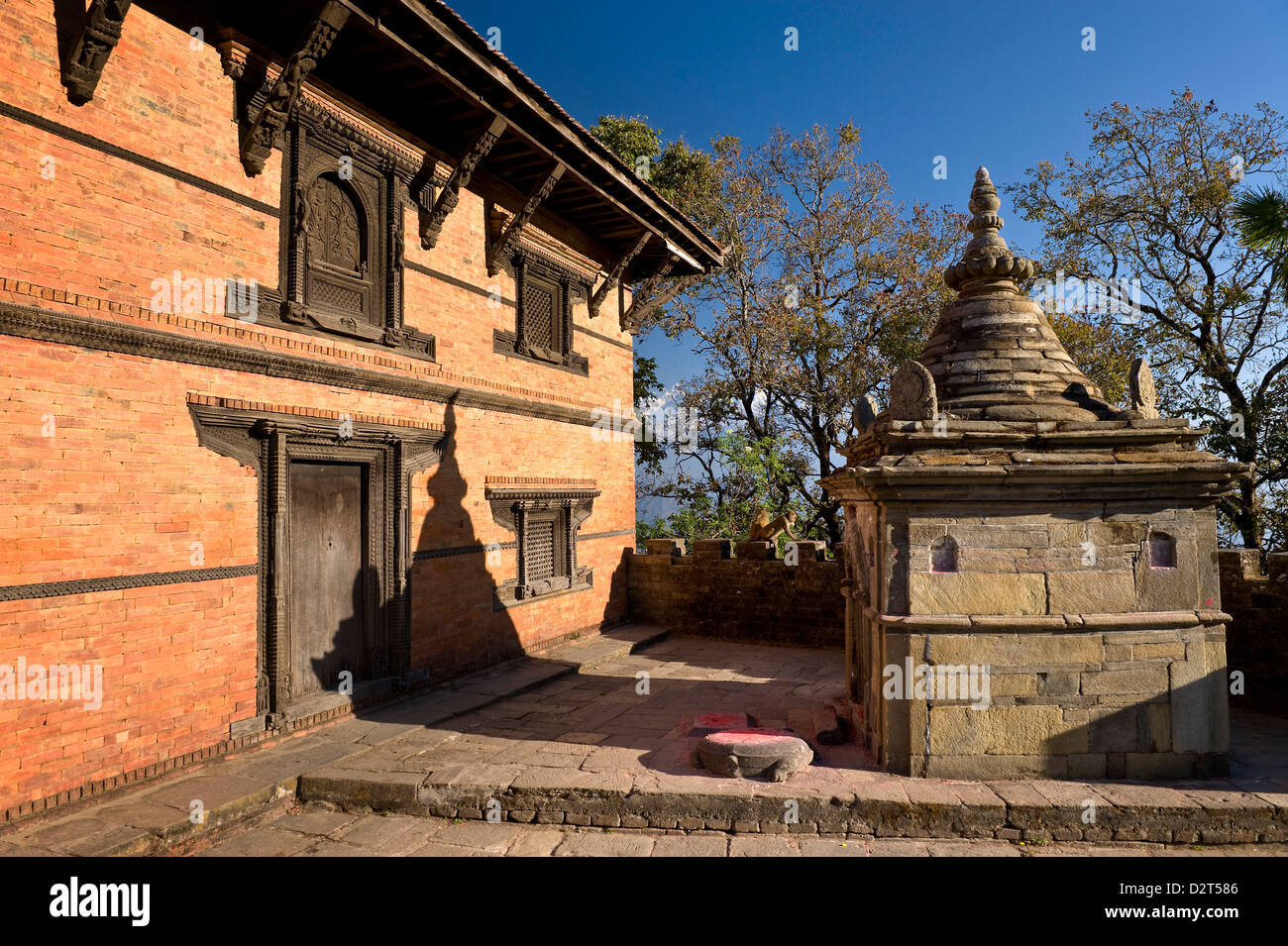 Gorkha Durbar, Gorkha, colline occidentali, Nepal, Asia Foto Stock