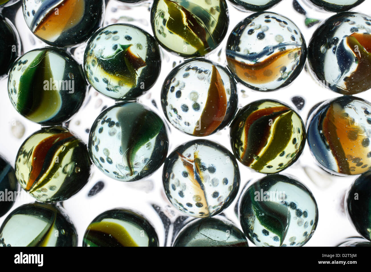 perle di vetro Foto Stock