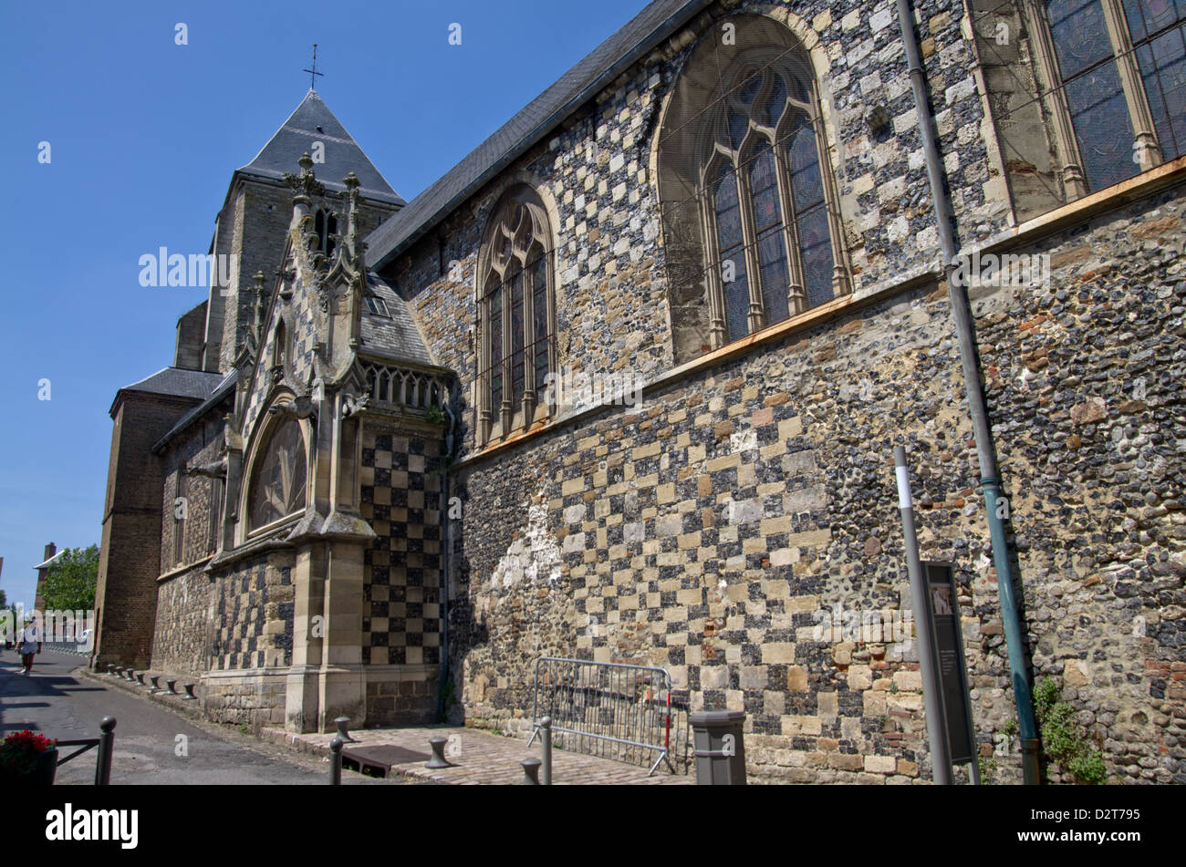 St Valery sur Somme, St Martins chiesa Foto Stock