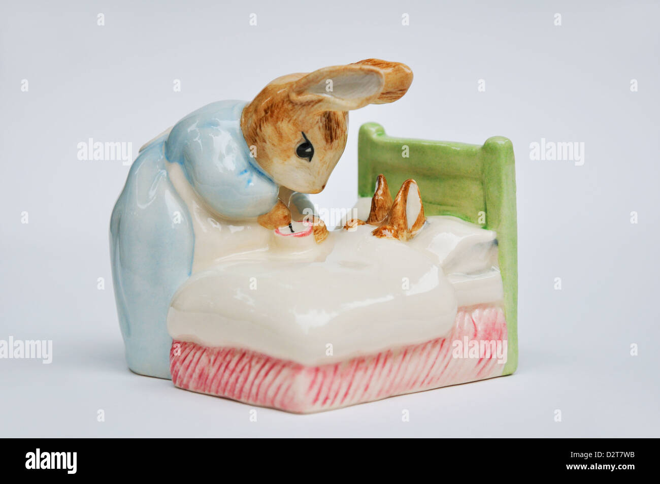 Pietro in letto - Beatrix Potter Royal Doulton figurina Foto Stock