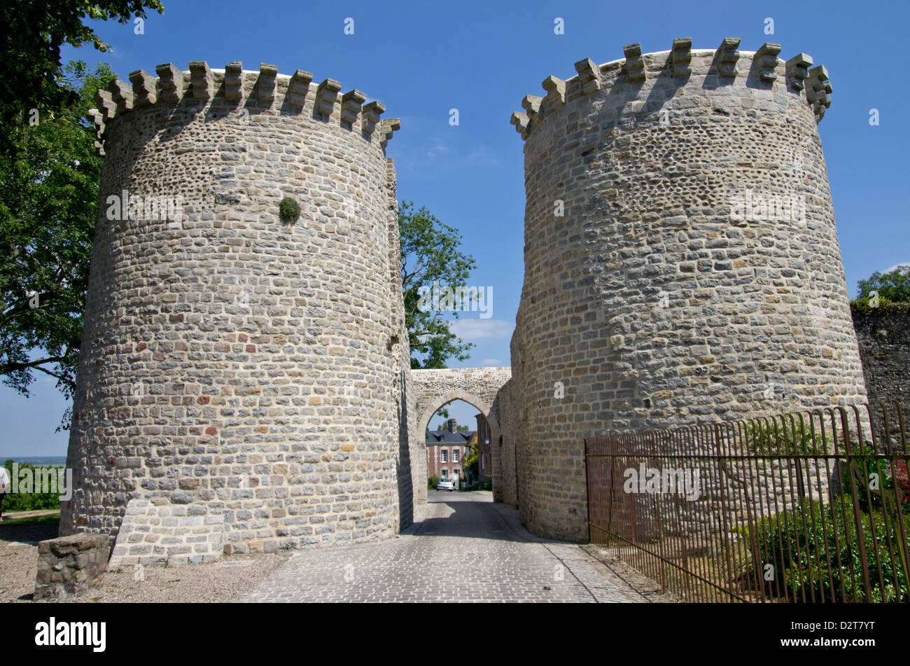 Porte de Nevers gate St Valery sur Somme Foto Stock