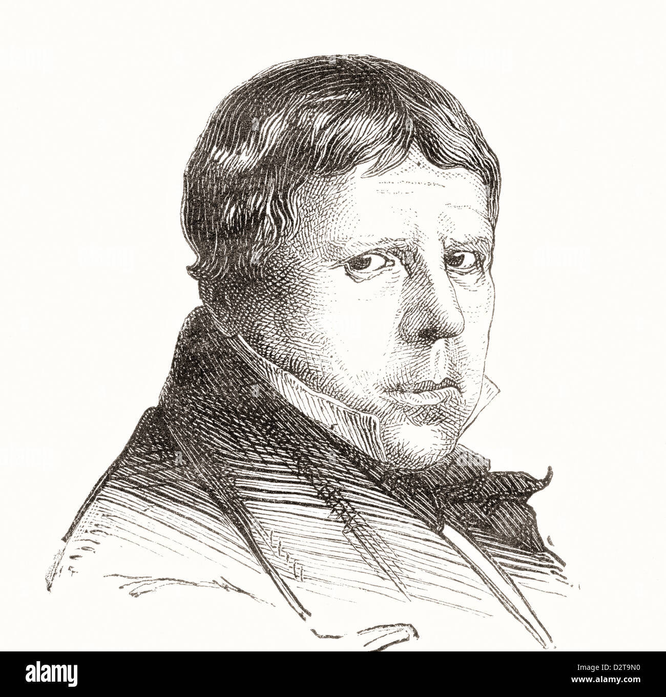 Jean-Auguste-Dominique Ingres, 1780 - 1867. Francese pittore neoclassico. Foto Stock