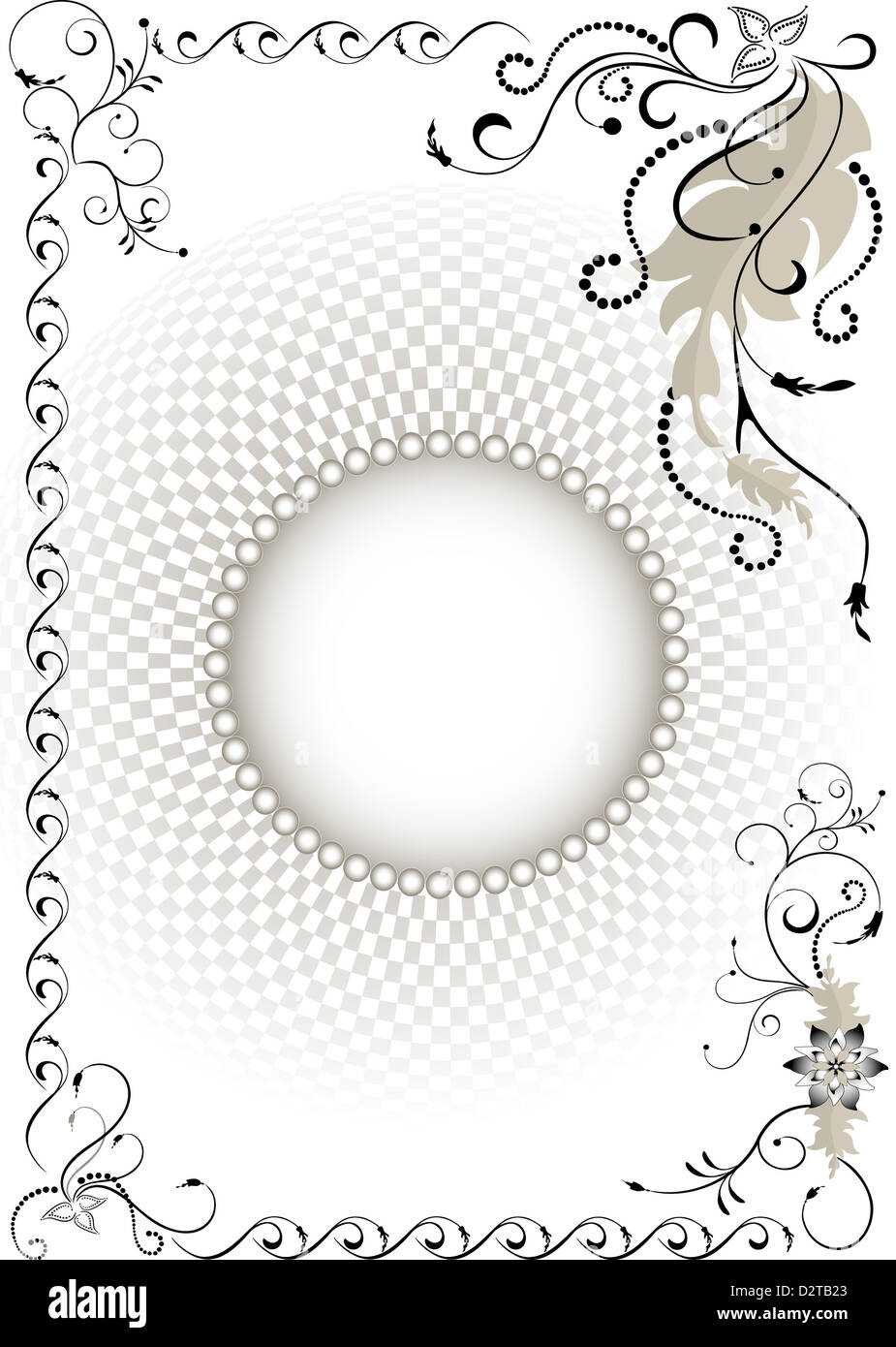 Telaio decorativo sullo sfondo griglia di volume Foto Stock