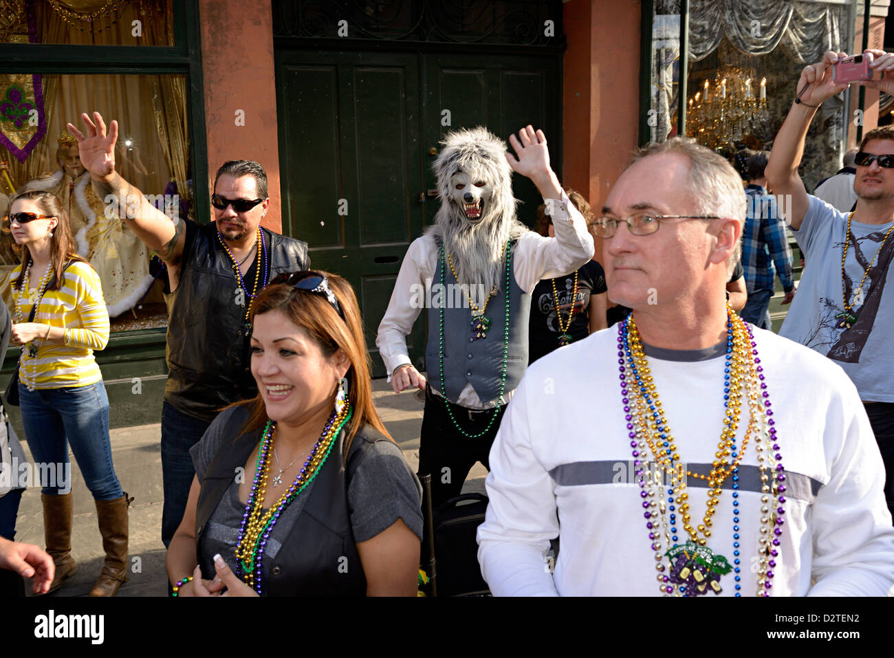 Mardi Gras Parade di New Orleans in Louisiana usa Foto Stock