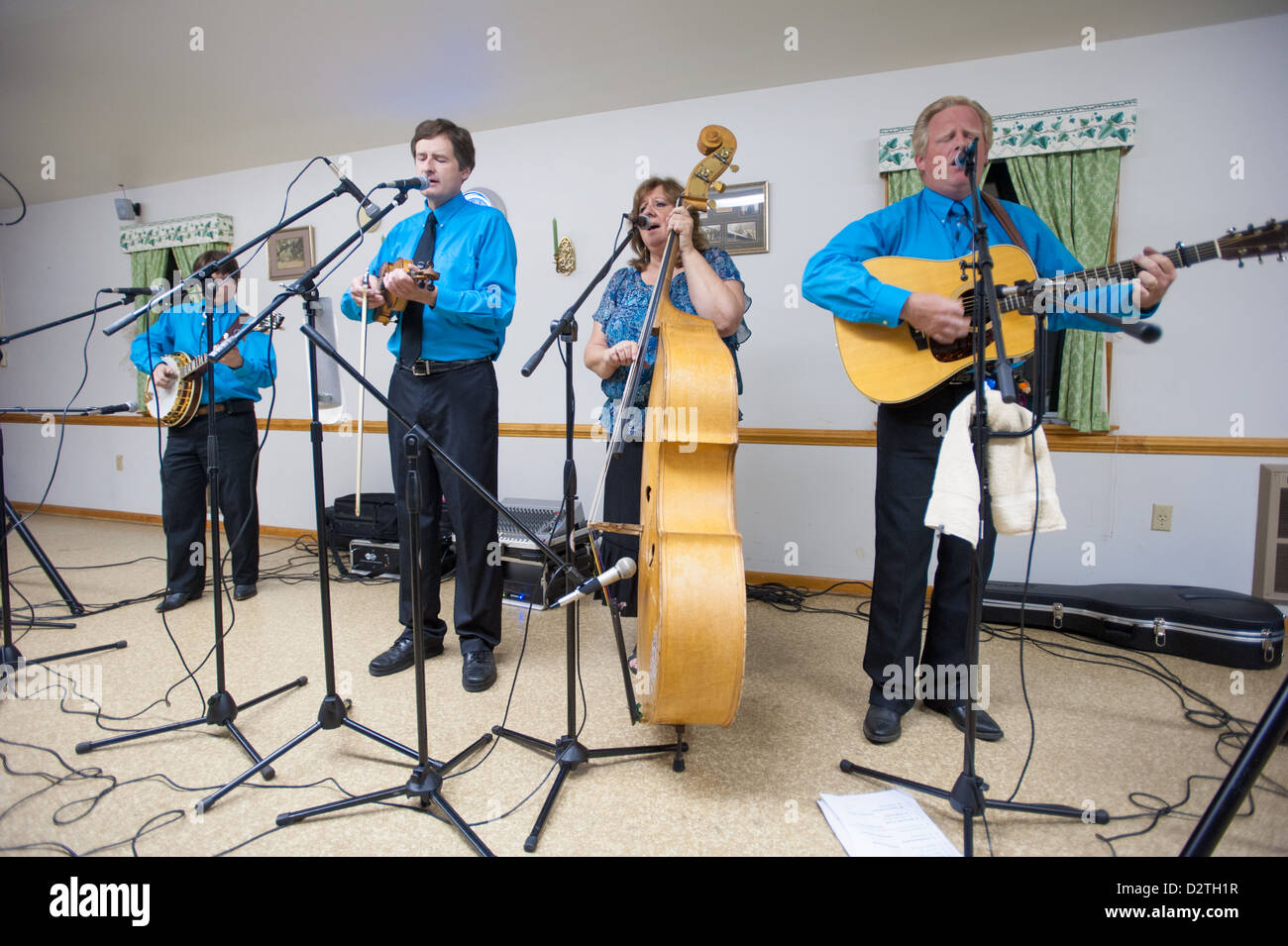 Bluegrass gruppo musicale Foto Stock