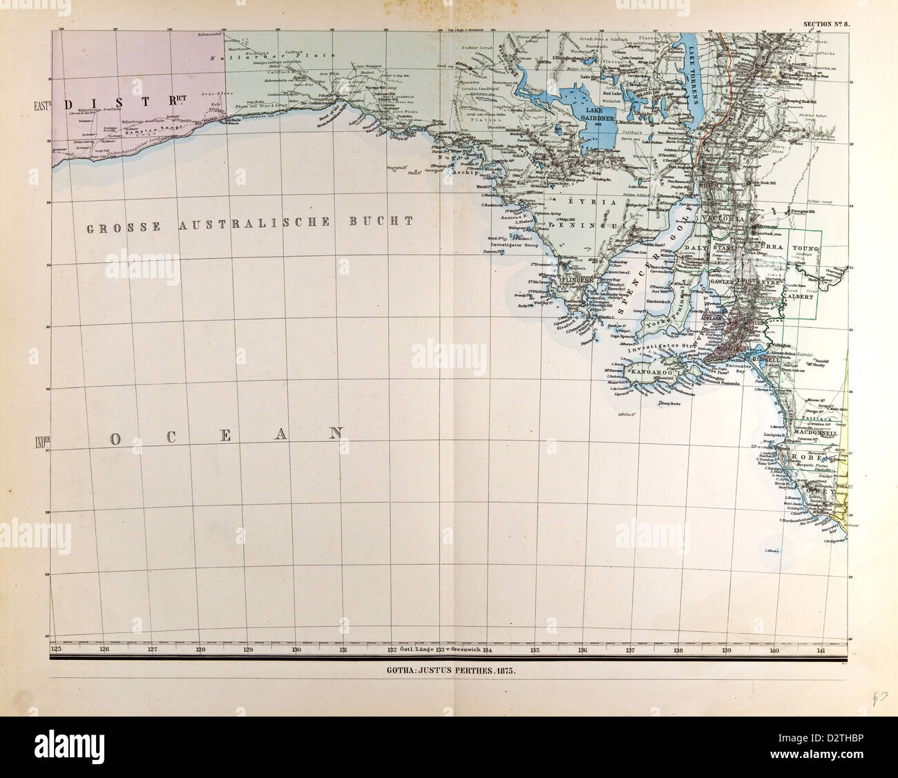 Australia Gotha Justus Perthes Foto Stock