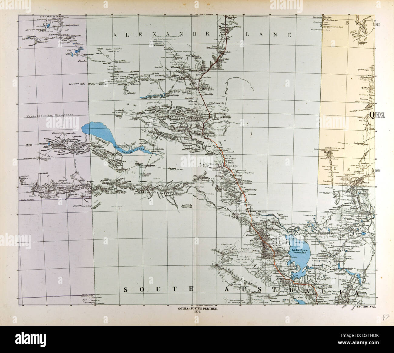 Mappa di Australia Foto Stock