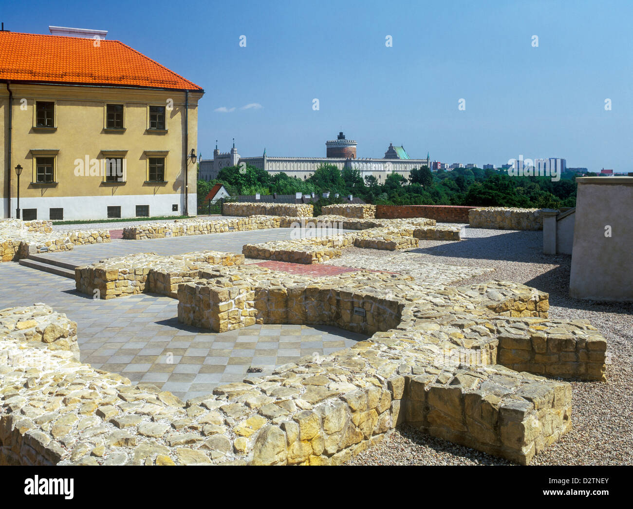 La città vecchia, castello di Lublin, Polonia Foto Stock