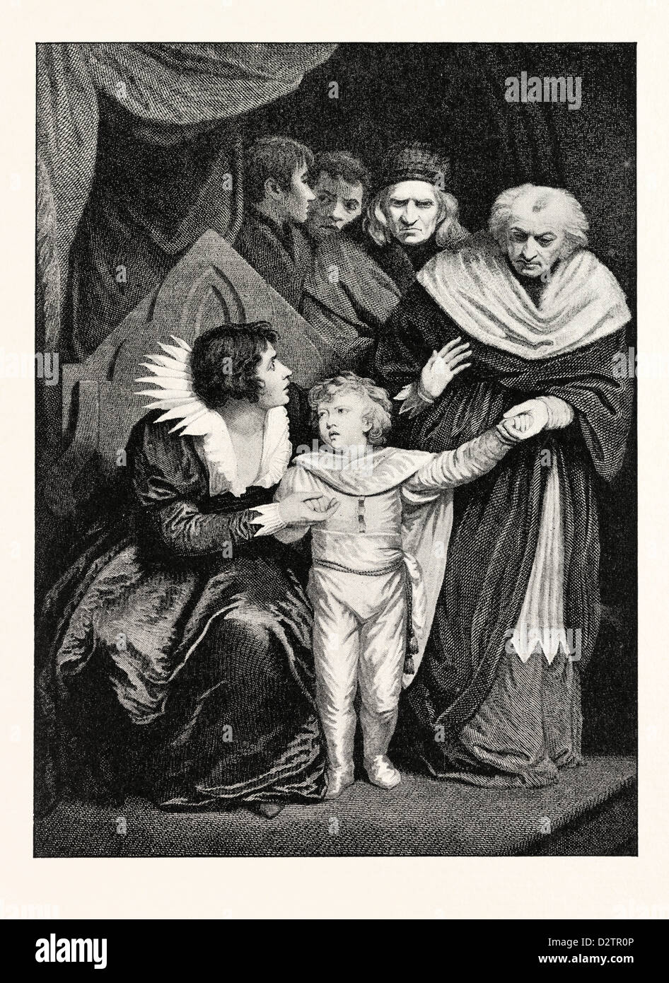 Il DUCA DI YORK FRATELLO DI EDWARD V. ha rassegnato le dimissioni dalla regina Foto Stock