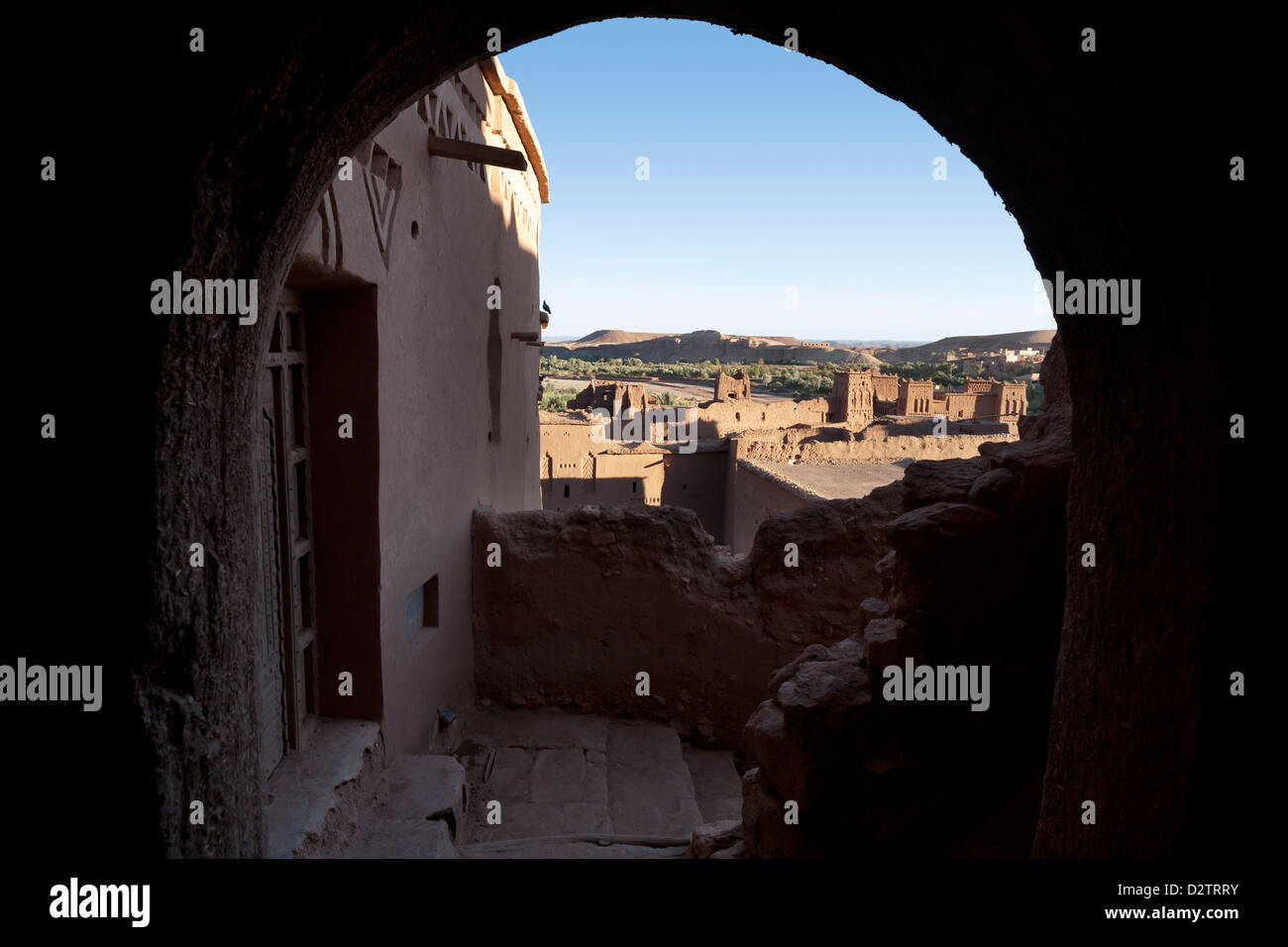 AIT ben Haddou Kasbah, Ouarzazate, Marocco Foto Stock