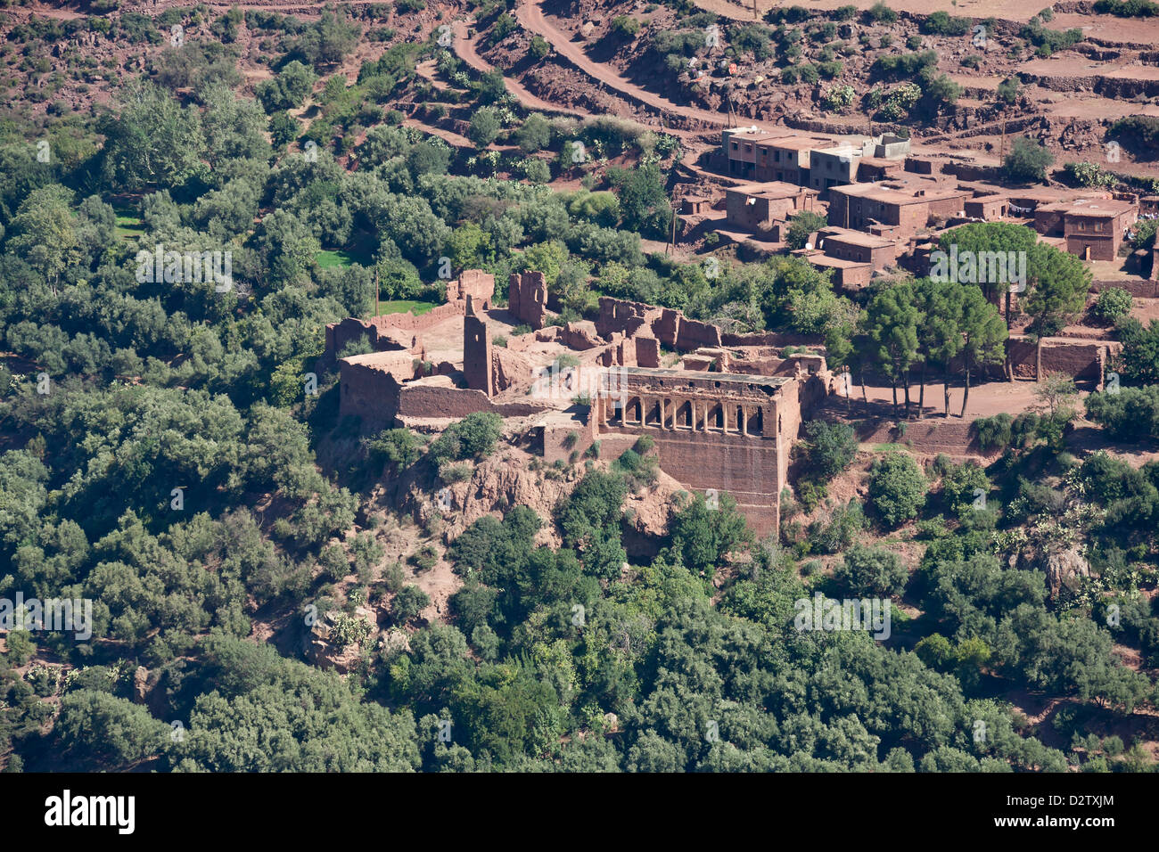 Villaggio berbero , Atlas Mountains , Marocco , il Nord Africa Foto Stock