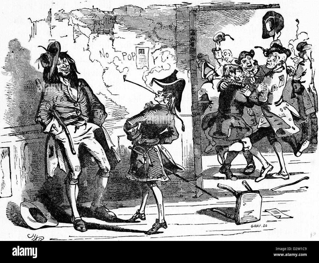 Charles Dickens Barnaby Rudge 1841 illustrazione del XIX secolo Foto Stock