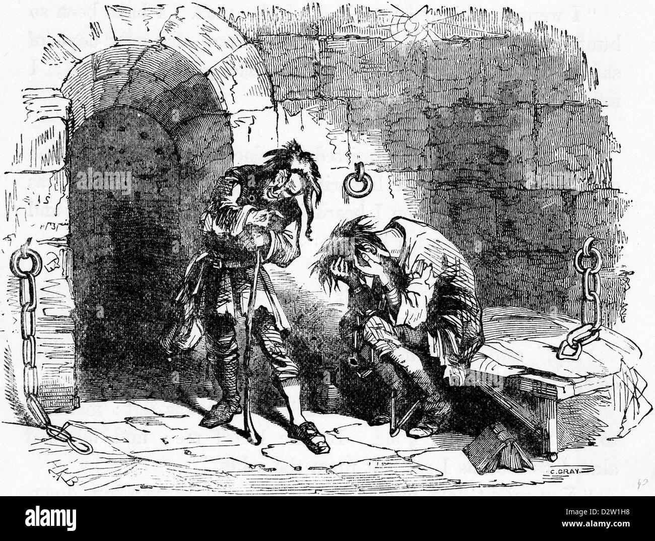 Charles Dickens Barnaby Rudge 1841 illustrazione del XIX secolo Foto Stock