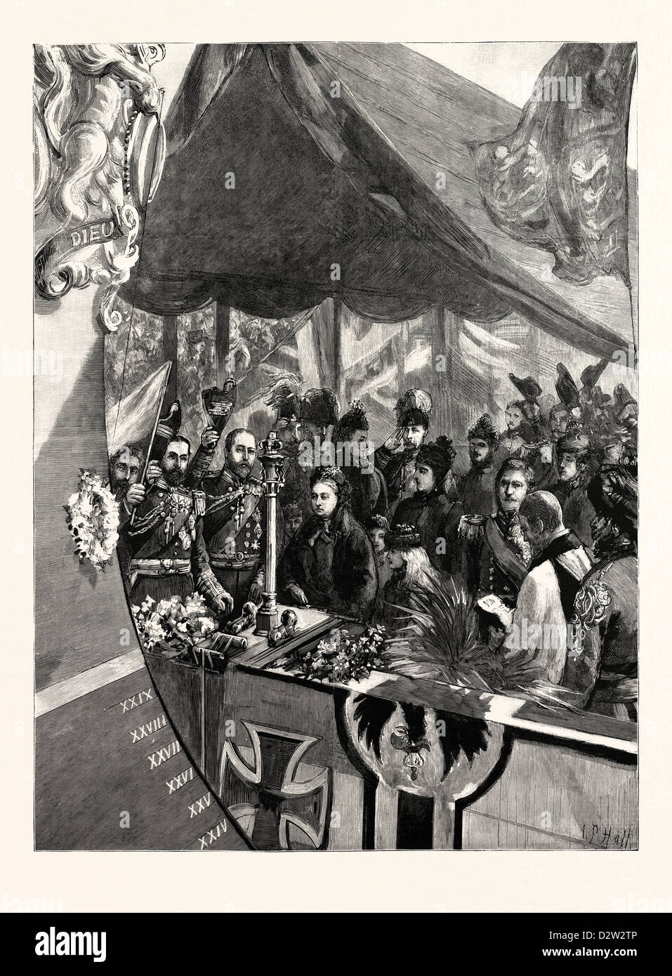 Regina della visita a Portsmouth: SUA MAESTÀ di denominazione del Royal Sovereign Regno Unito Foto Stock