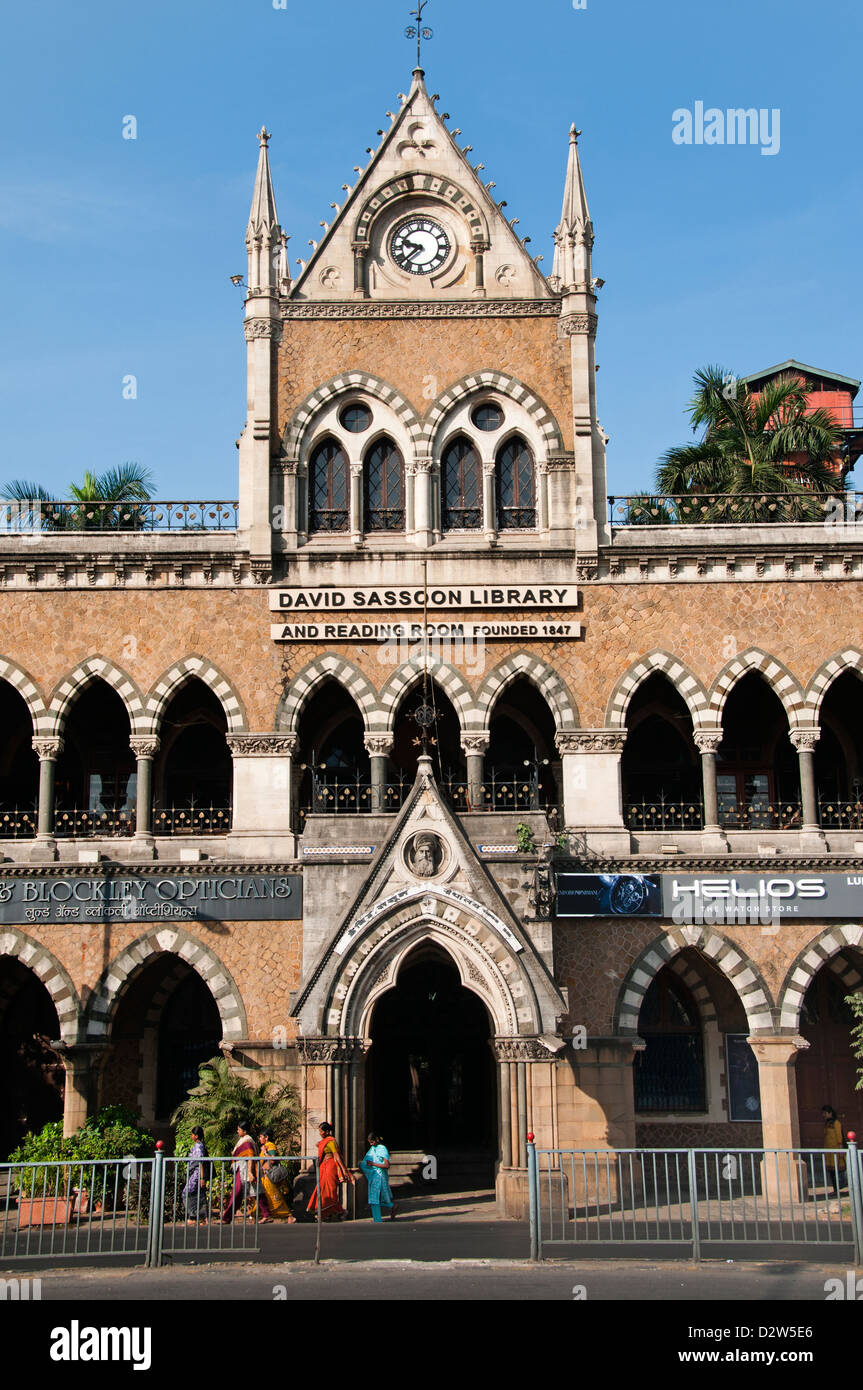 David Sassoon libreria e sala lettura Mahatma Gandhi Road Fort Mumbai ( Bombay ) India Foto Stock
