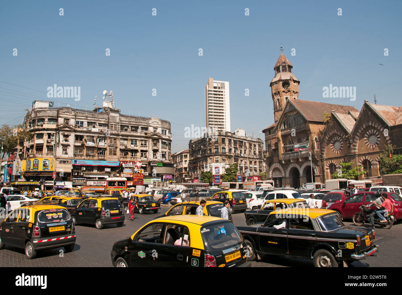 Mumbai ( Bombay ) India Crawford Market - Zavari Bazaar Foto Stock