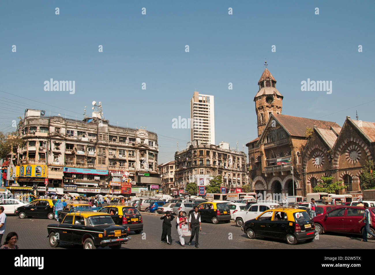 Mumbai ( Bombay ) India Crawford Market - Zavari Bazaar Foto Stock