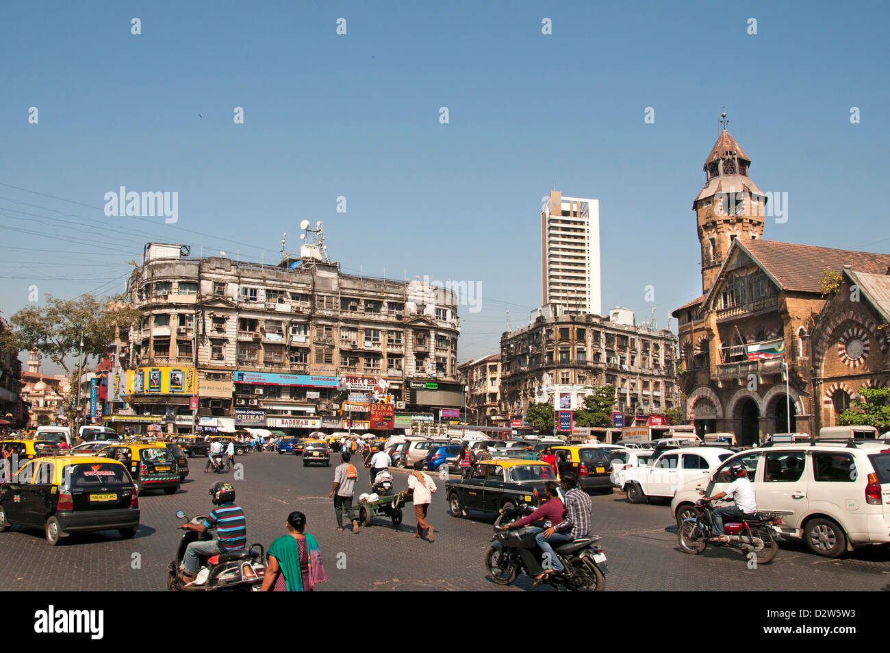 Mumbai ( Bombay ) India Crawford Market - Zavari Bazaar Foto Stock