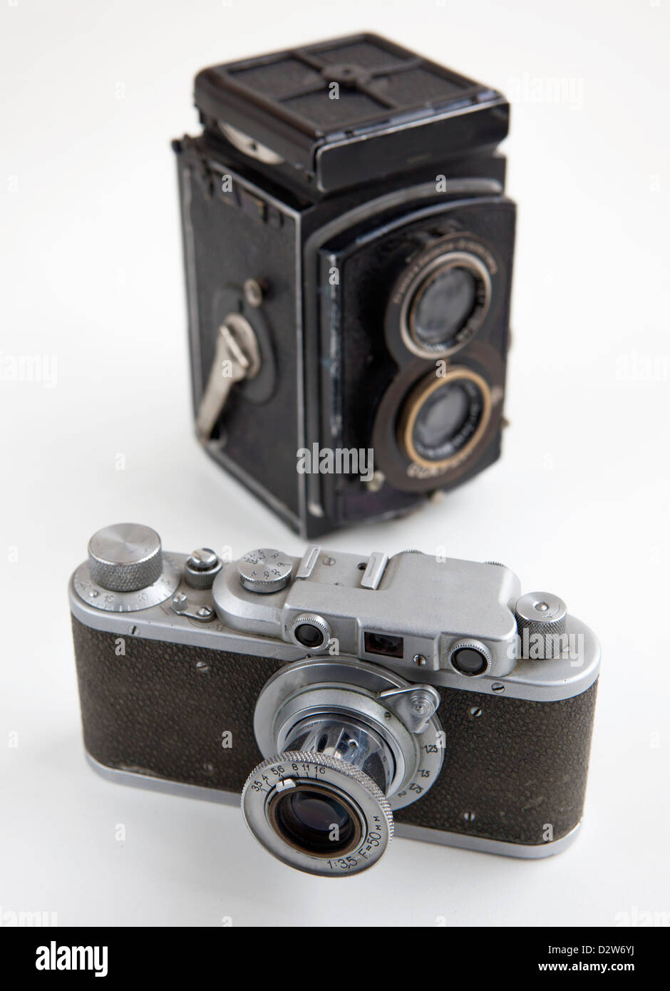 Vecchio retrò fotocamera antichi Foto Stock